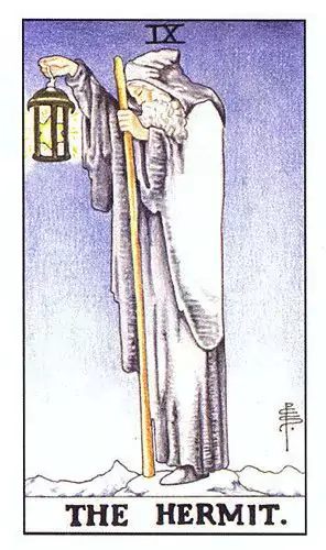The Hermit Card Upright The Hermit Card Upright