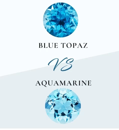 Aquamarine vs blue topaz Aquamarine vs blue topaz