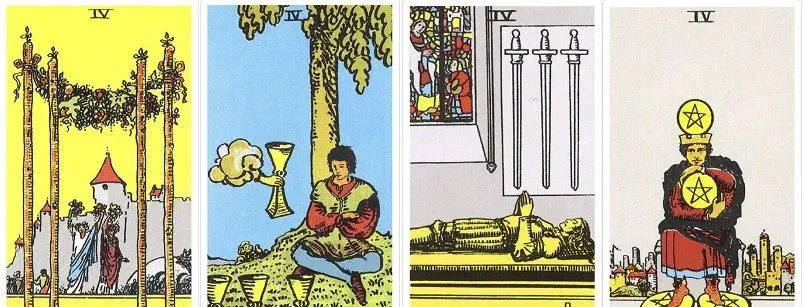 Wands4-Cups4-Swords4-Pentacles4 Wands4-Cups4-Swords4-Pentacles4