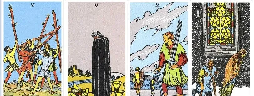 Wands5-Cups5-Swords5-Pentacles5 Wands5-Cups5-Swords5-Pentacles5