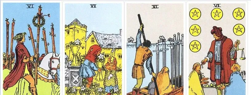 Wands6-Cups6-Swords6-Pentacles6 Wands6-Cups6-Swords6-Pentacles6