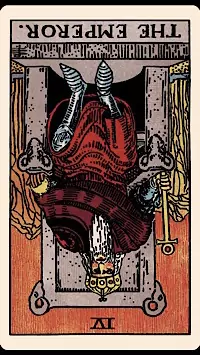 The Emperor Card Reversed The Emperor Card Reversed