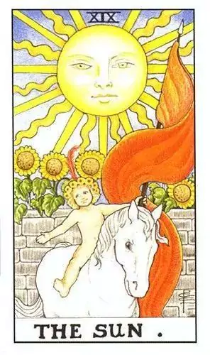The Sun Tarot Card Upright The Sun Tarot Card Upright