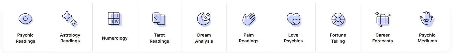 Types of Readings on Kasamba